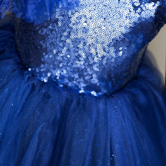 Sparkly Sequin and Tulle Party Dress for Girls - Picture 5 of 7